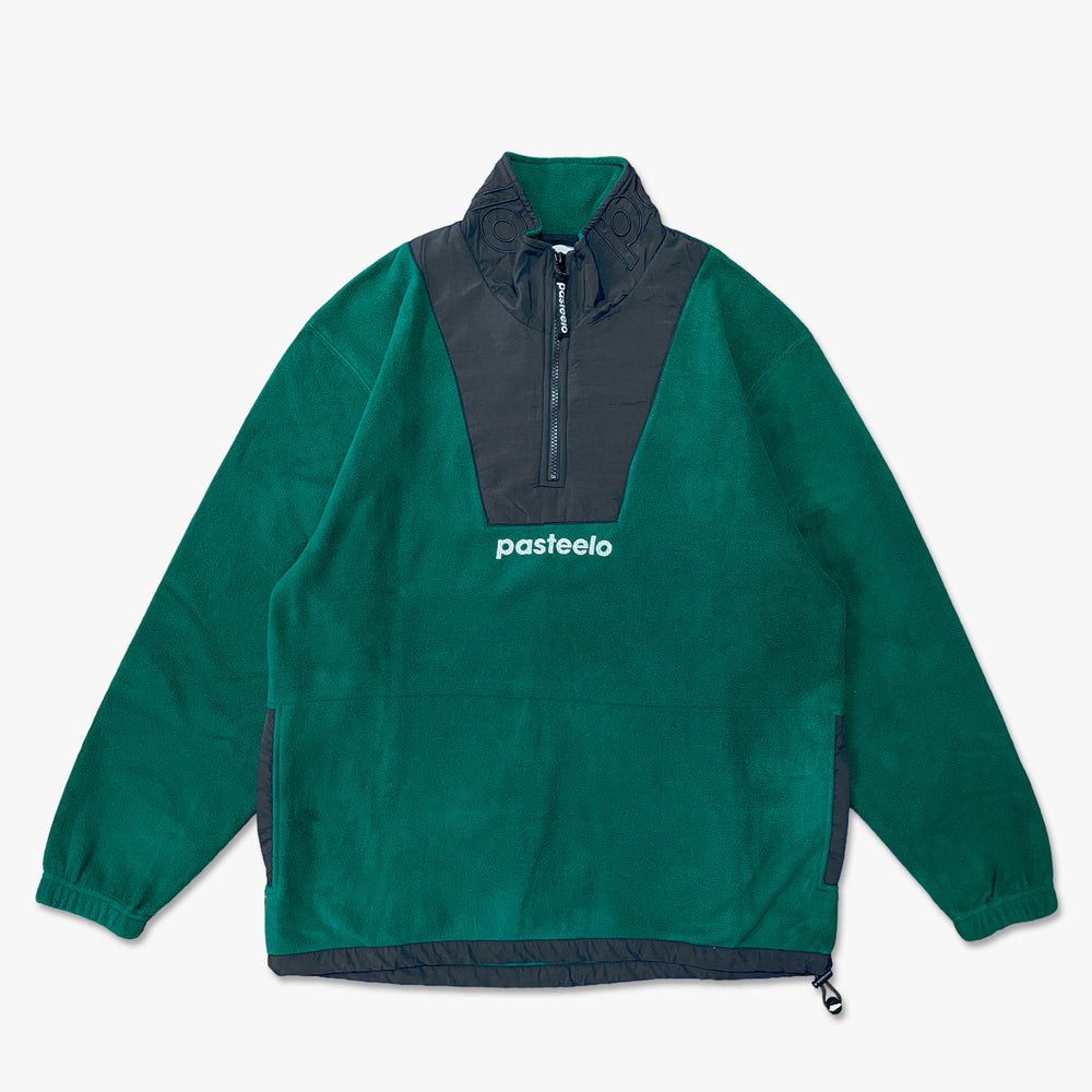 98 POLARFLEECE QUARTER ZIP - FOREST/BLACK