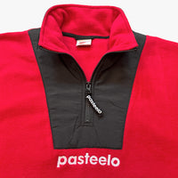 98 POLARFLEECE QUARTER ZIP - RED/BLACK