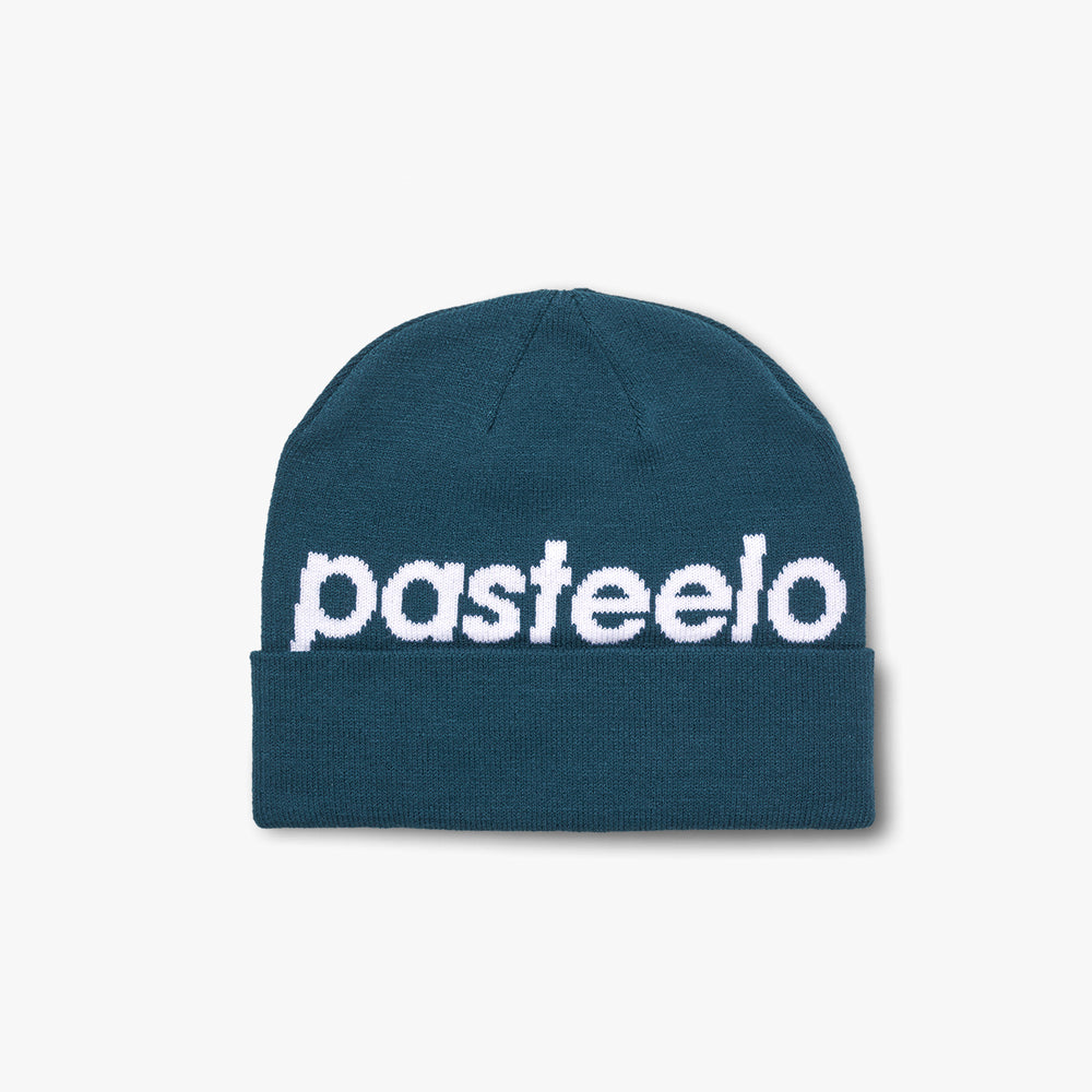 SCRIPT BEANIE - DARK TEAL