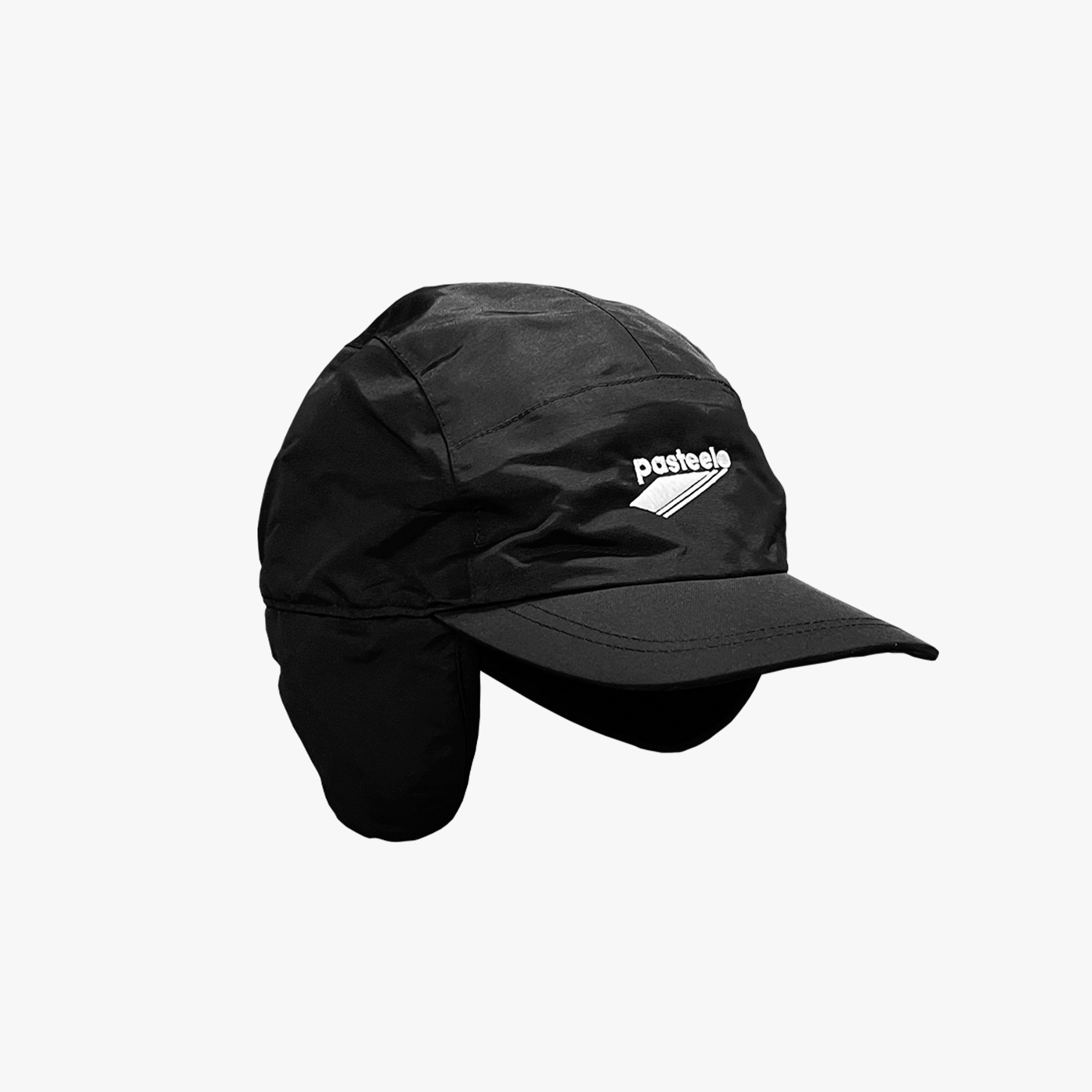 EARFLAP 5 PANEL CAP BLACK