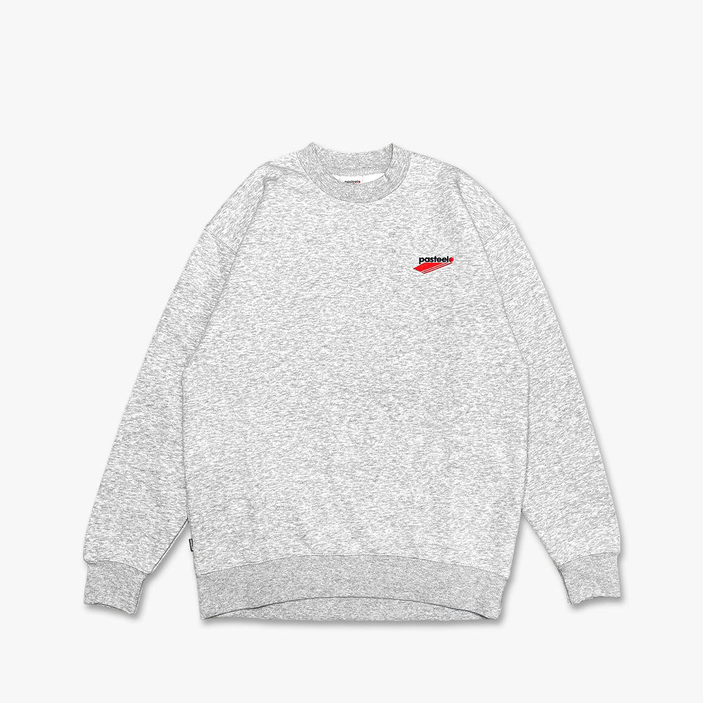 EMBROIDERED O.G. CREWNECK - HEATHER GREY