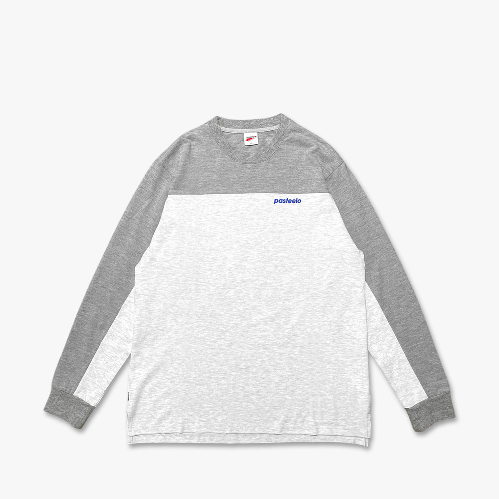 PIQUE LONG SLEEVE TEE - HEATHER GREY/ASH