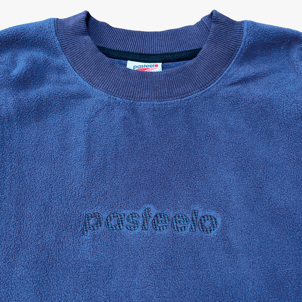 SCRIPT POLARFLEECE CREWNECK - DARK BLUE