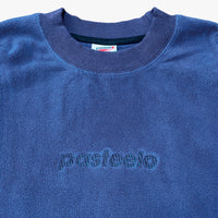 SCRIPT POLARFLEECE CREWNECK - DARK BLUE