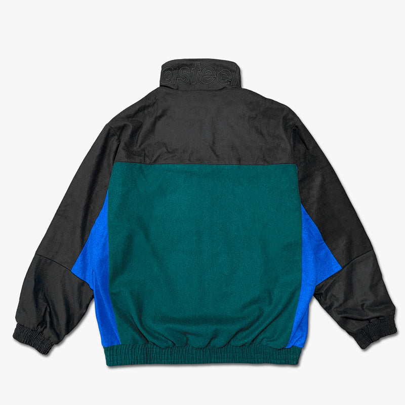 SPORTS WOOL BLEND JACKET - BLACK/FOREST/ROYAL