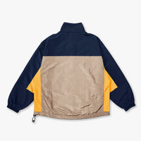 SPORTS WINDBREAKER - NAVY/TAN/GOLD