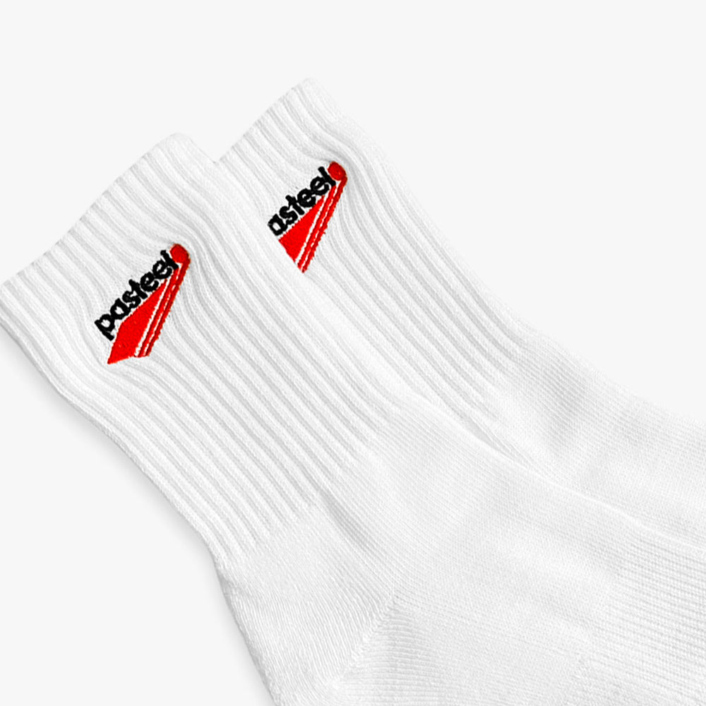 EMBROIDERED SOCKS - WHITE