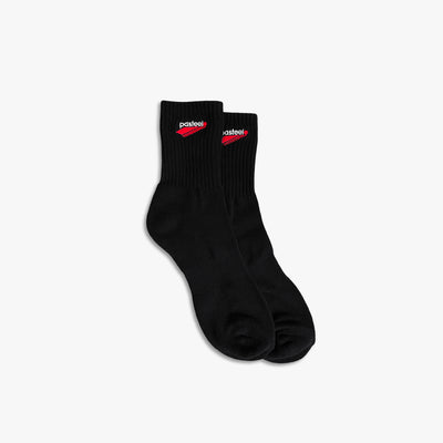 EMBROIDERED SOCKS - BLACK