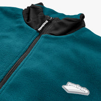 POLARFLEECE TECH JACKET - DARK TEAL/BLACK