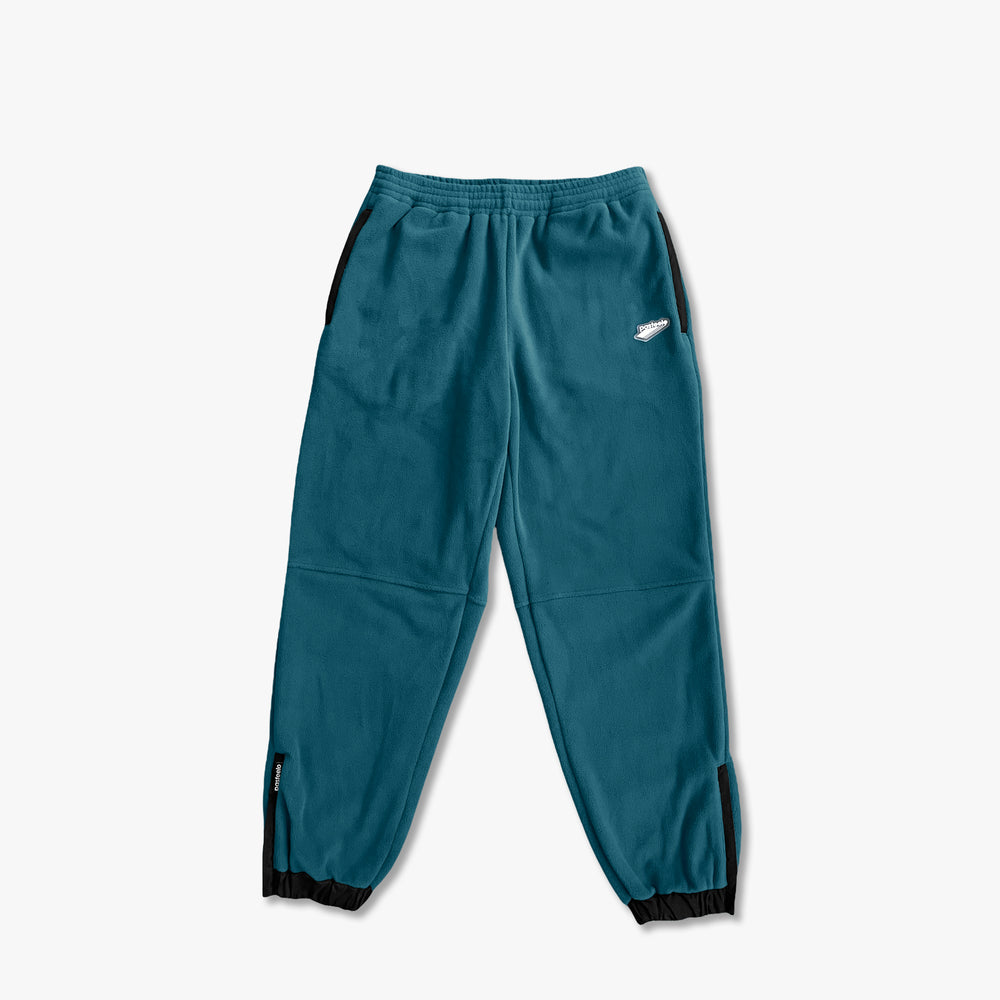 POLARFLEECE TECH PANTS - DARK TEAL/BLACK