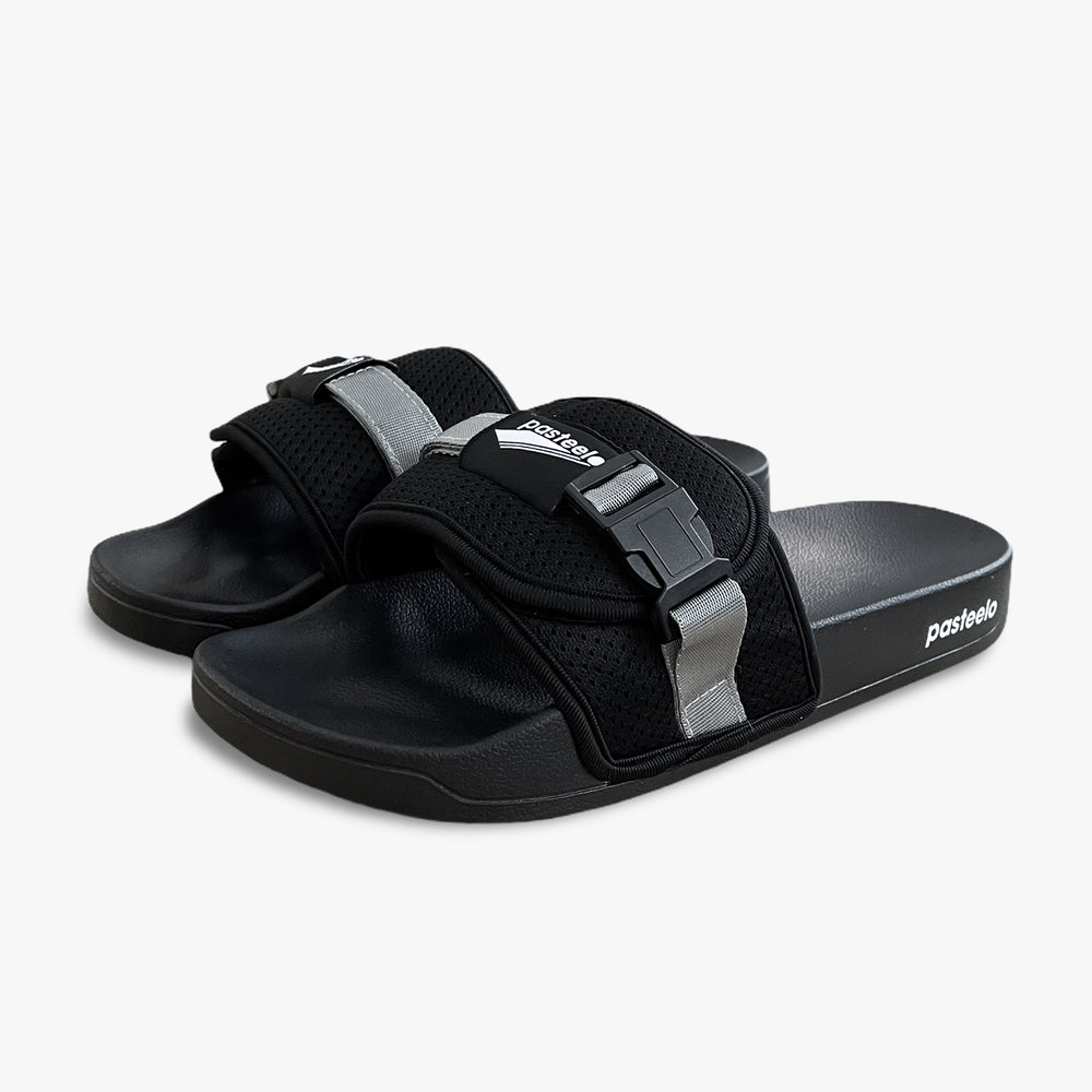 SPORTS SLIDES - BLACK/BLACK